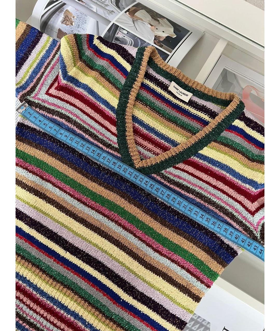 SAINT LAURENT Мульти джемпер / свитер, фото 3