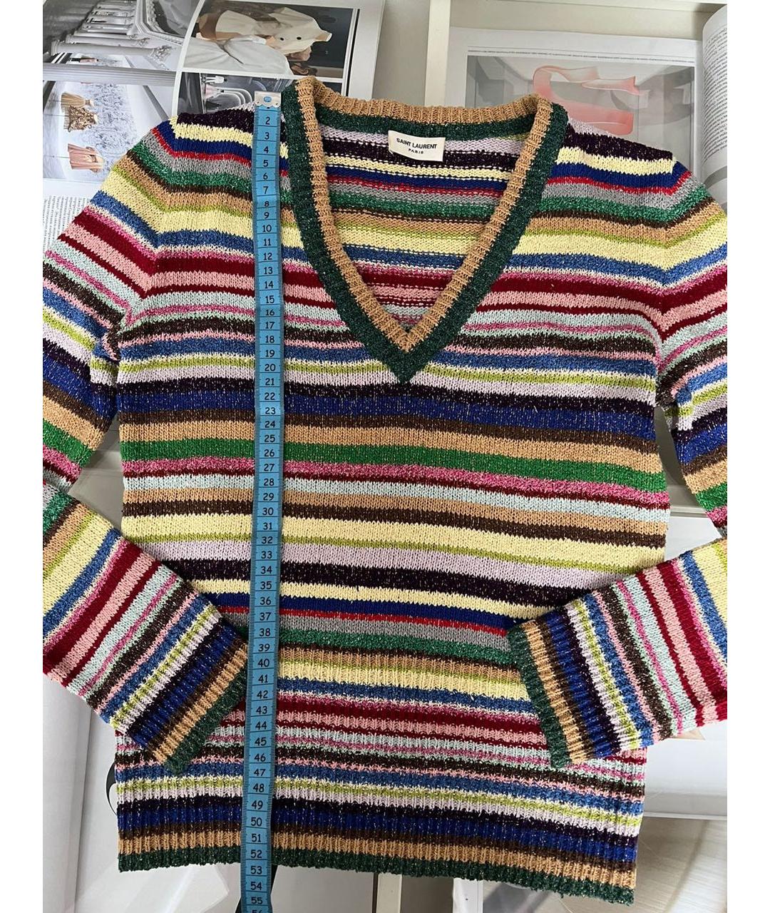 SAINT LAURENT Мульти джемпер / свитер, фото 7