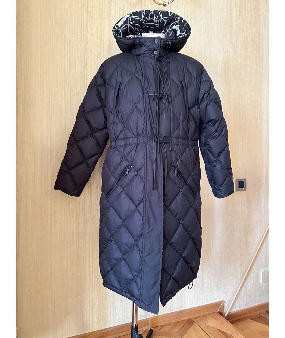 HERMES Черный полиамидовый пуховик, фото 7