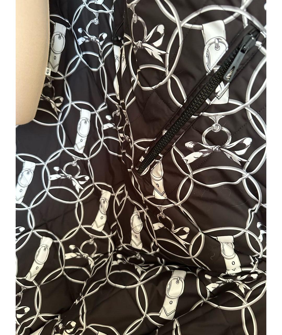 HERMES Черный полиамидовый пуховик, фото 6