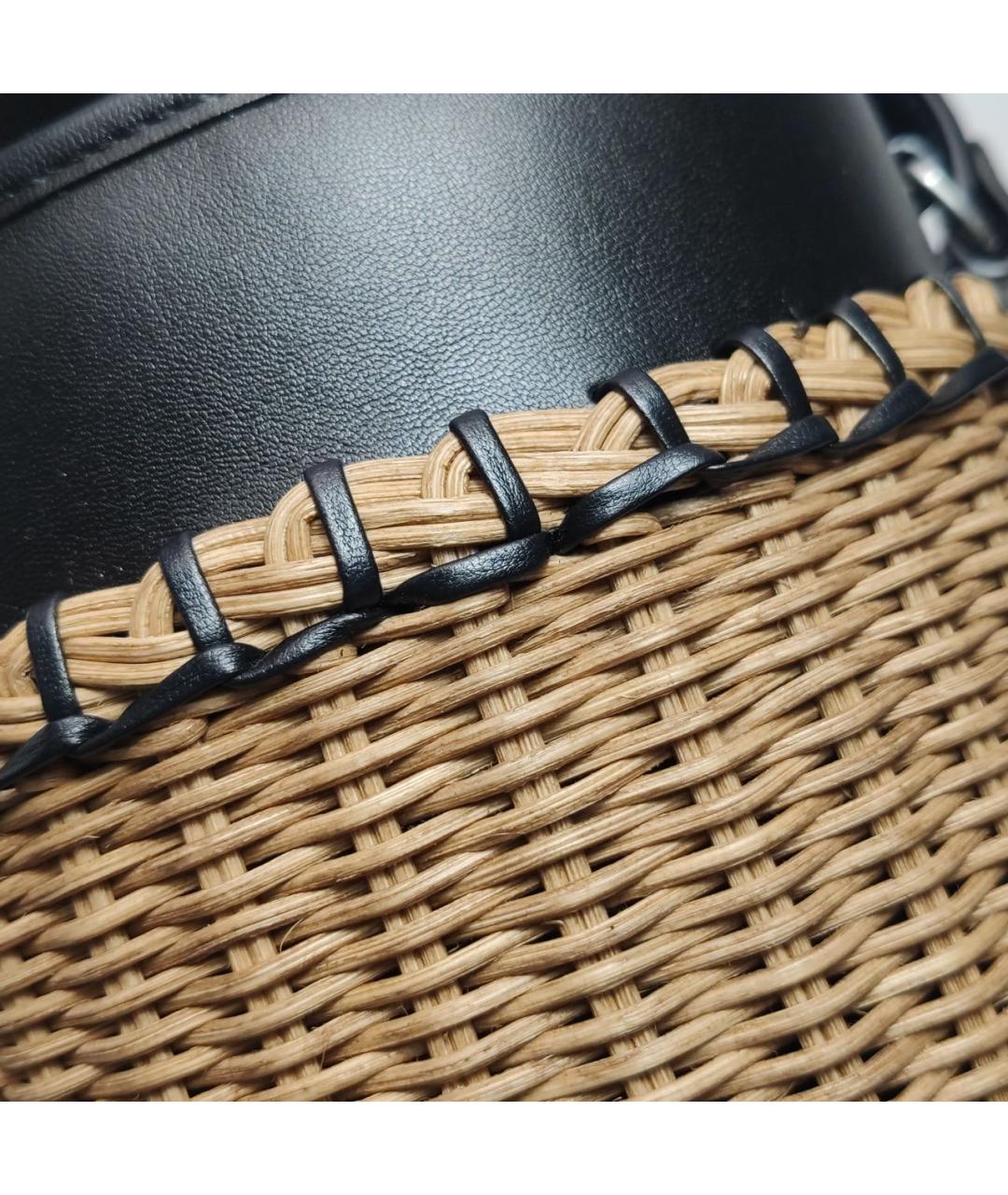 SAINT LAURENT Черная пелетеная сумка через плечо, фото 7