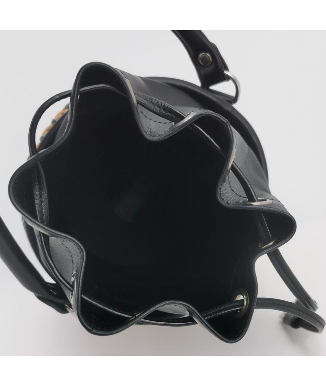 SAINT LAURENT Черная пелетеная сумка через плечо, фото 4