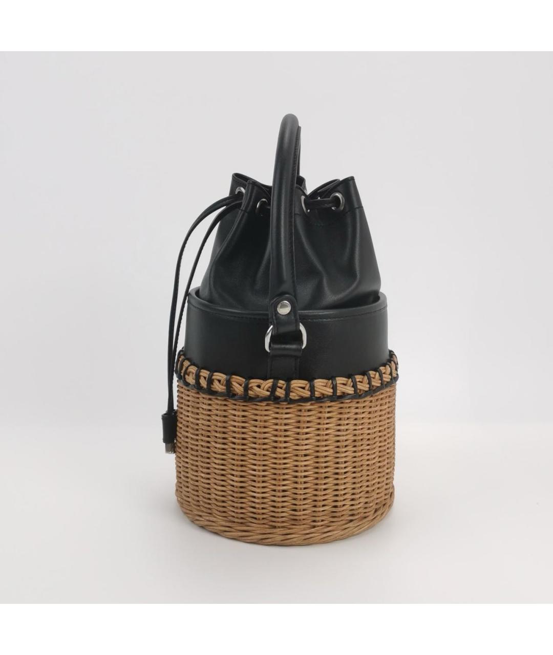 SAINT LAURENT Черная пелетеная сумка через плечо, фото 2