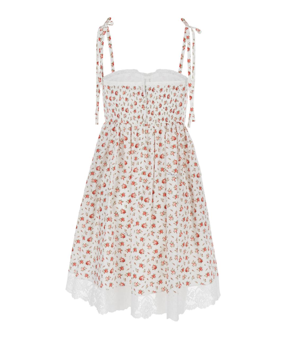 DOLCE&GABBANA Мульти хлопковое коктейльное платье, фото 2