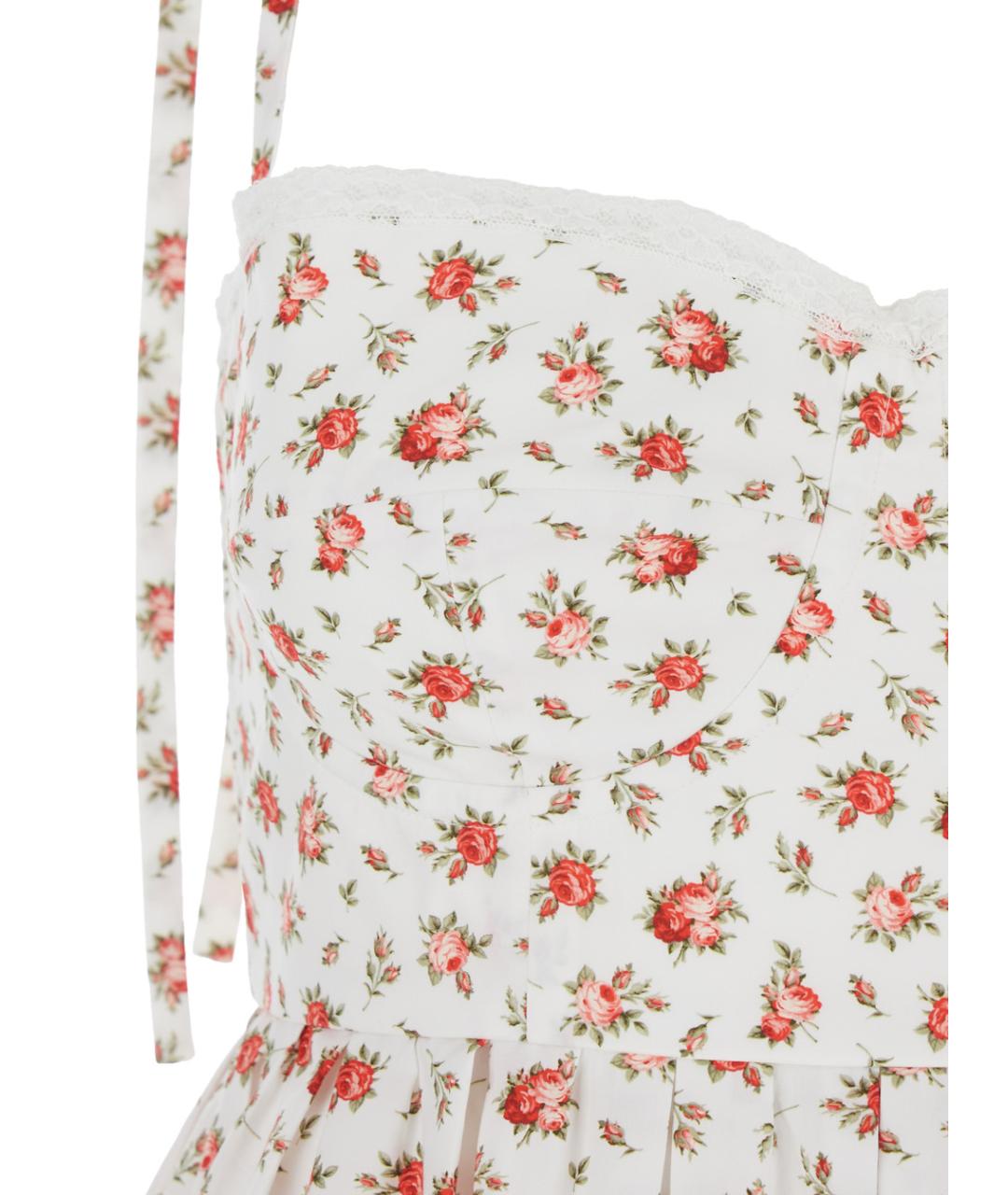 DOLCE&GABBANA Мульти хлопковое коктейльное платье, фото 3