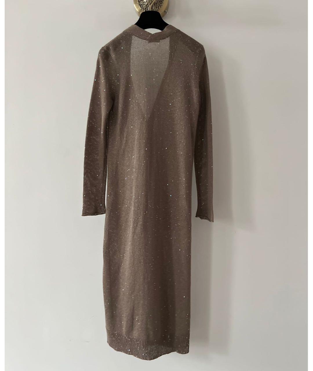 BRUNELLO CUCINELLI Коричневый джемпер / свитер, фото 2