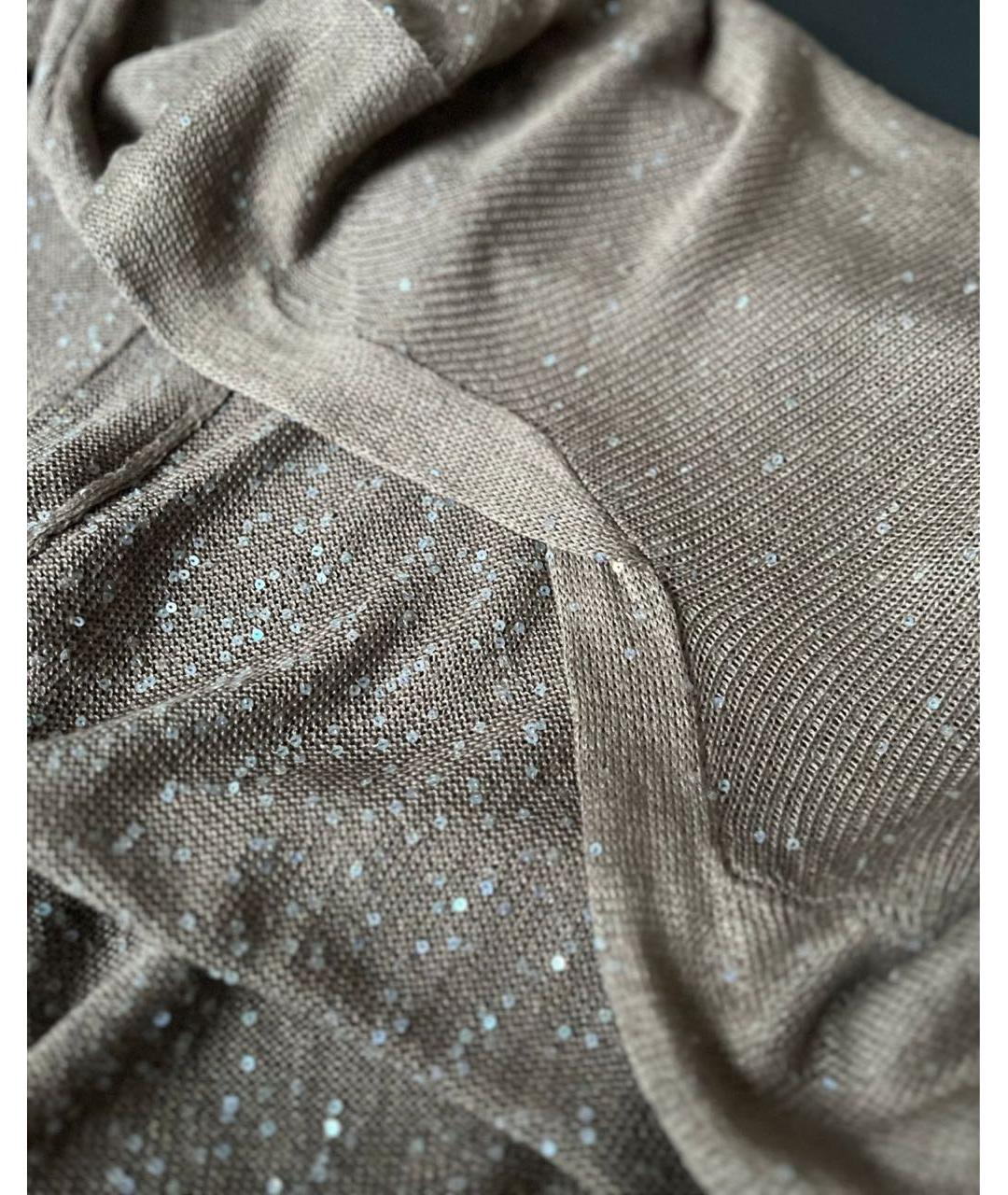 BRUNELLO CUCINELLI Коричневый джемпер / свитер, фото 7