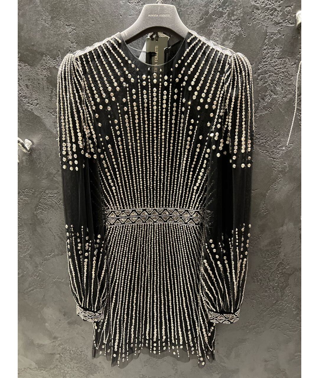 ALBERTA FERRETTI Черное коктейльное платье, фото 7