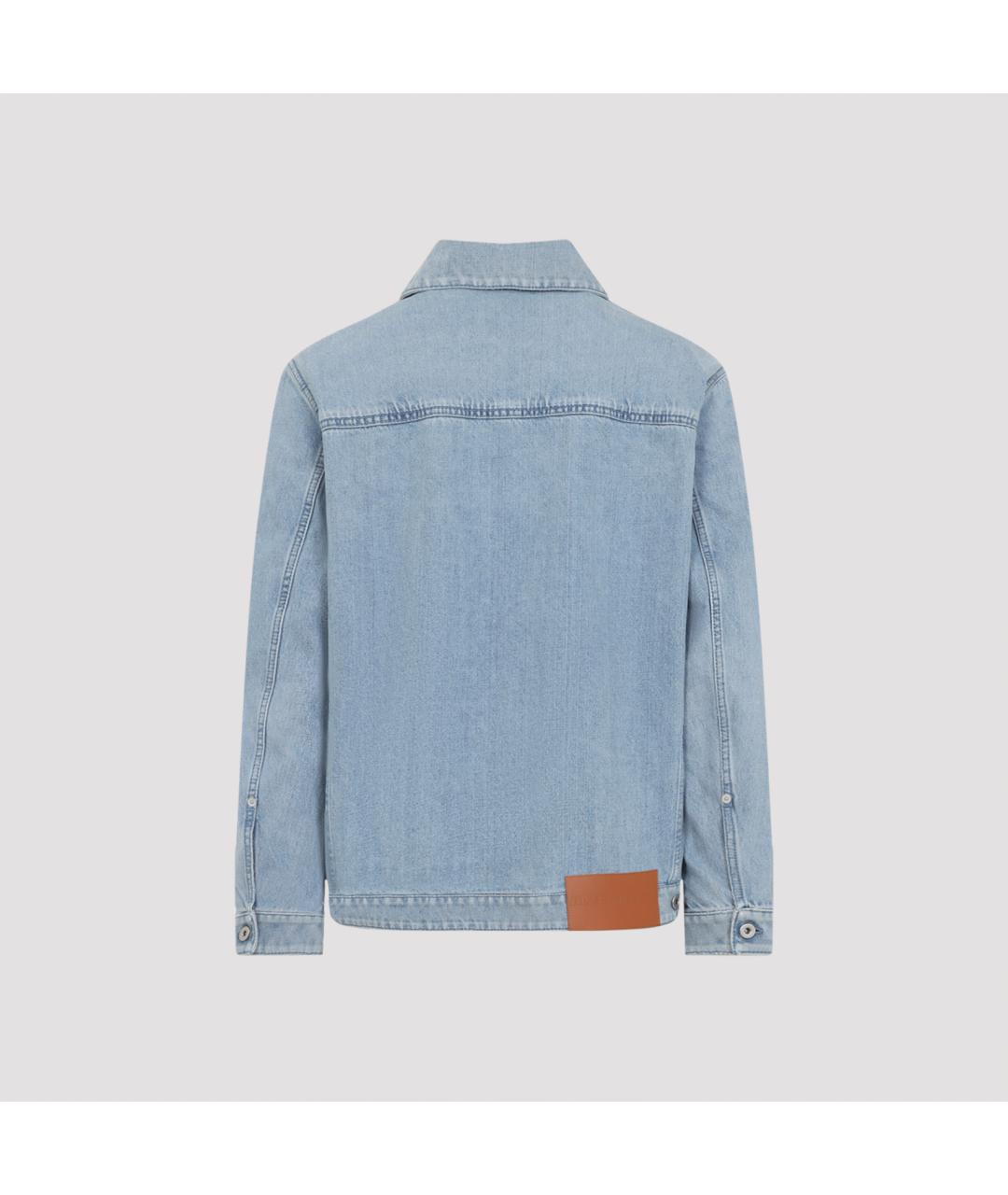 JIL SANDER Голубая хлопковая куртка, фото 2