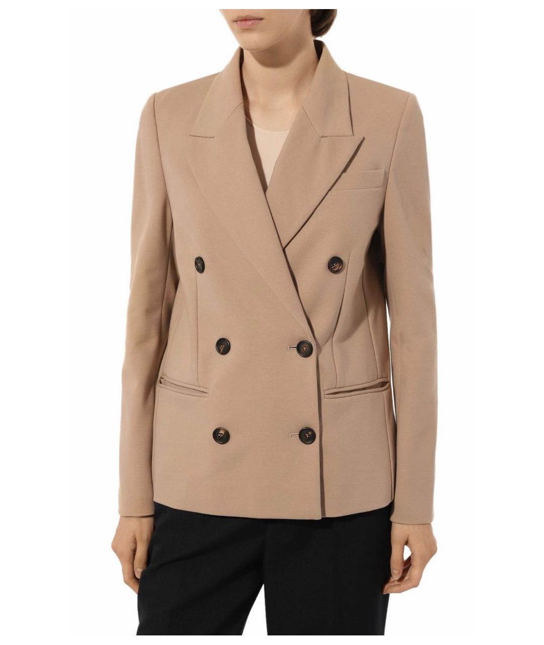 BRUNELLO CUCINELLI Бежевый хлопковый жакет/пиджак, фото 3