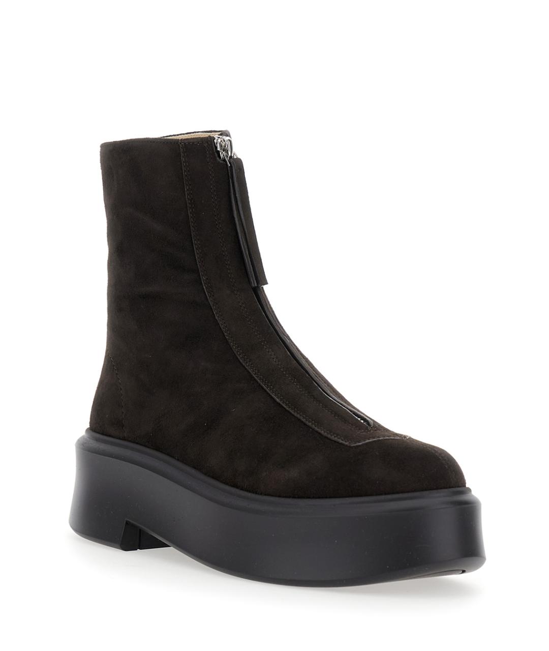 THE ROW Коричневые замшевые ботинки, фото 2