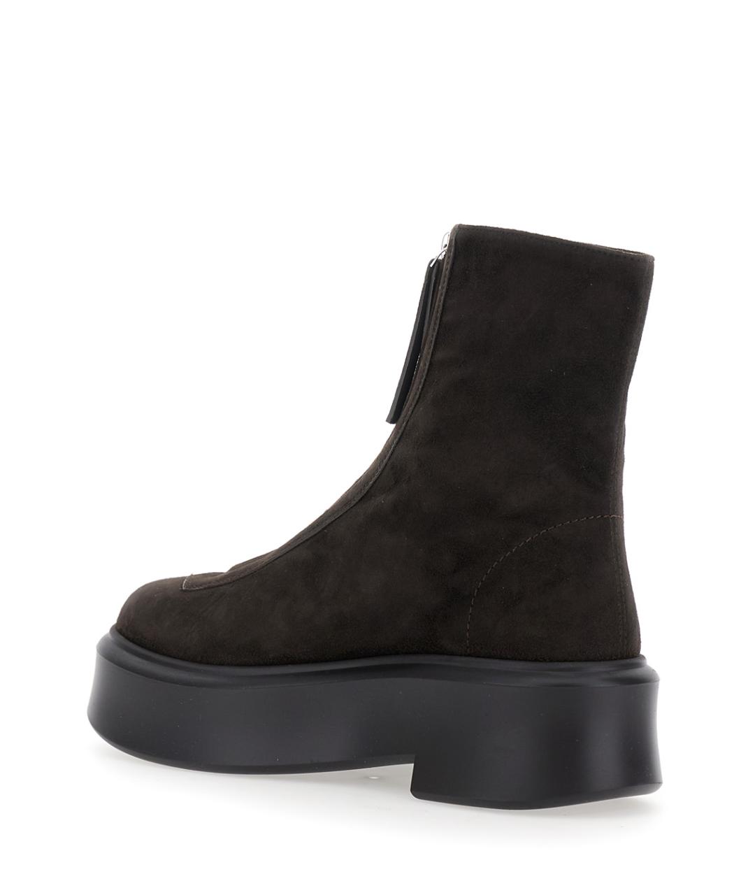 THE ROW Коричневые замшевые ботинки, фото 3
