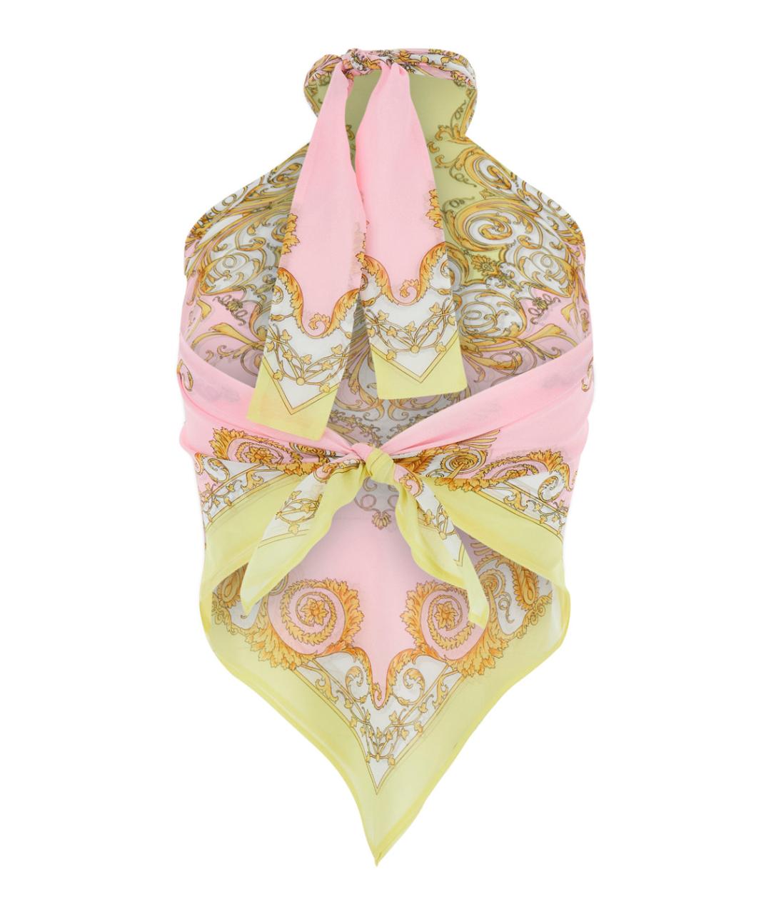 VERSACE Мульти полиэстеровая блузы, фото 2