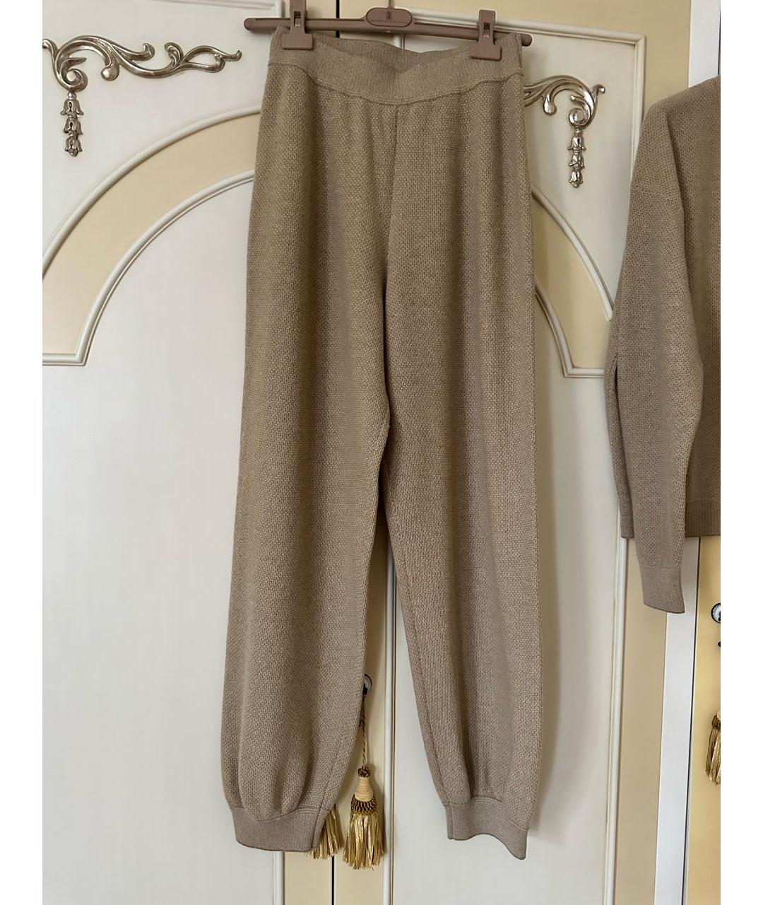 LORO PIANA Бежевый кашемировый костюм с брюками, фото 3