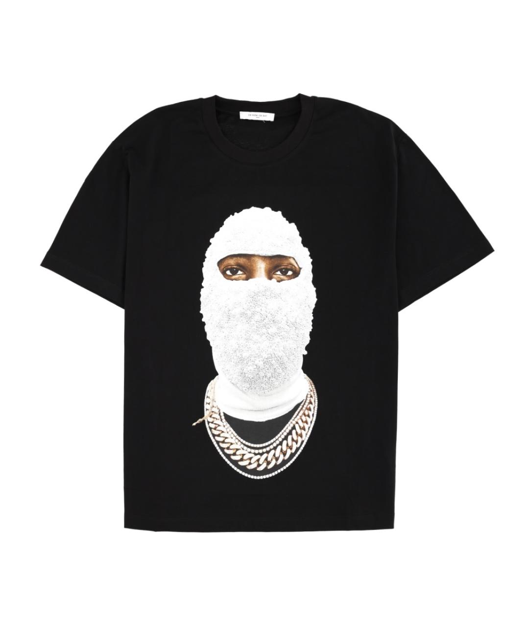 IH NOM UH NIT Черная хлопковая футболка, фото 1