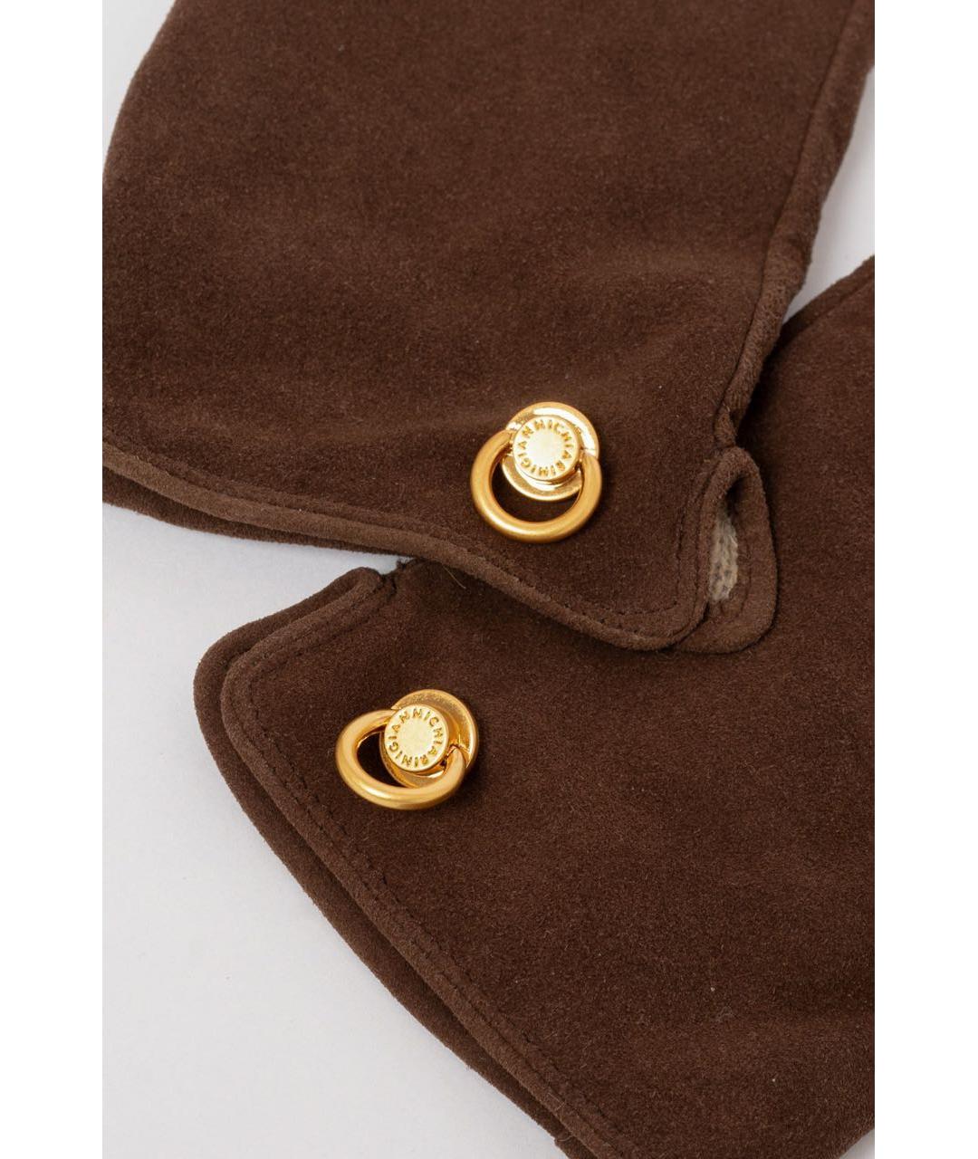 Gianni Chiarini Коричневые перчатки, фото 3