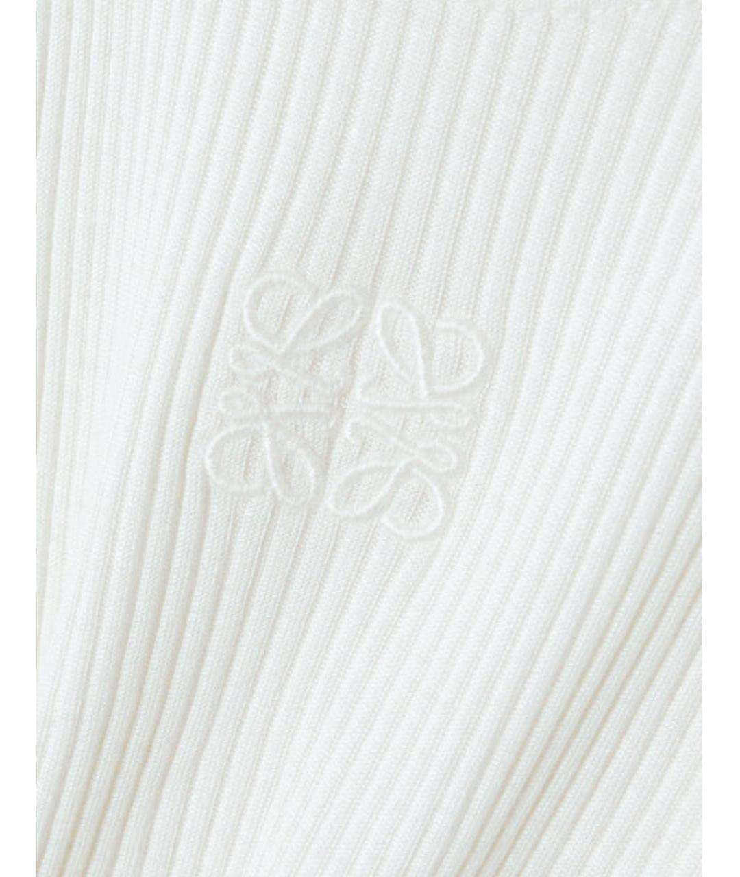 LOEWE Белая шелковая майка, фото 4