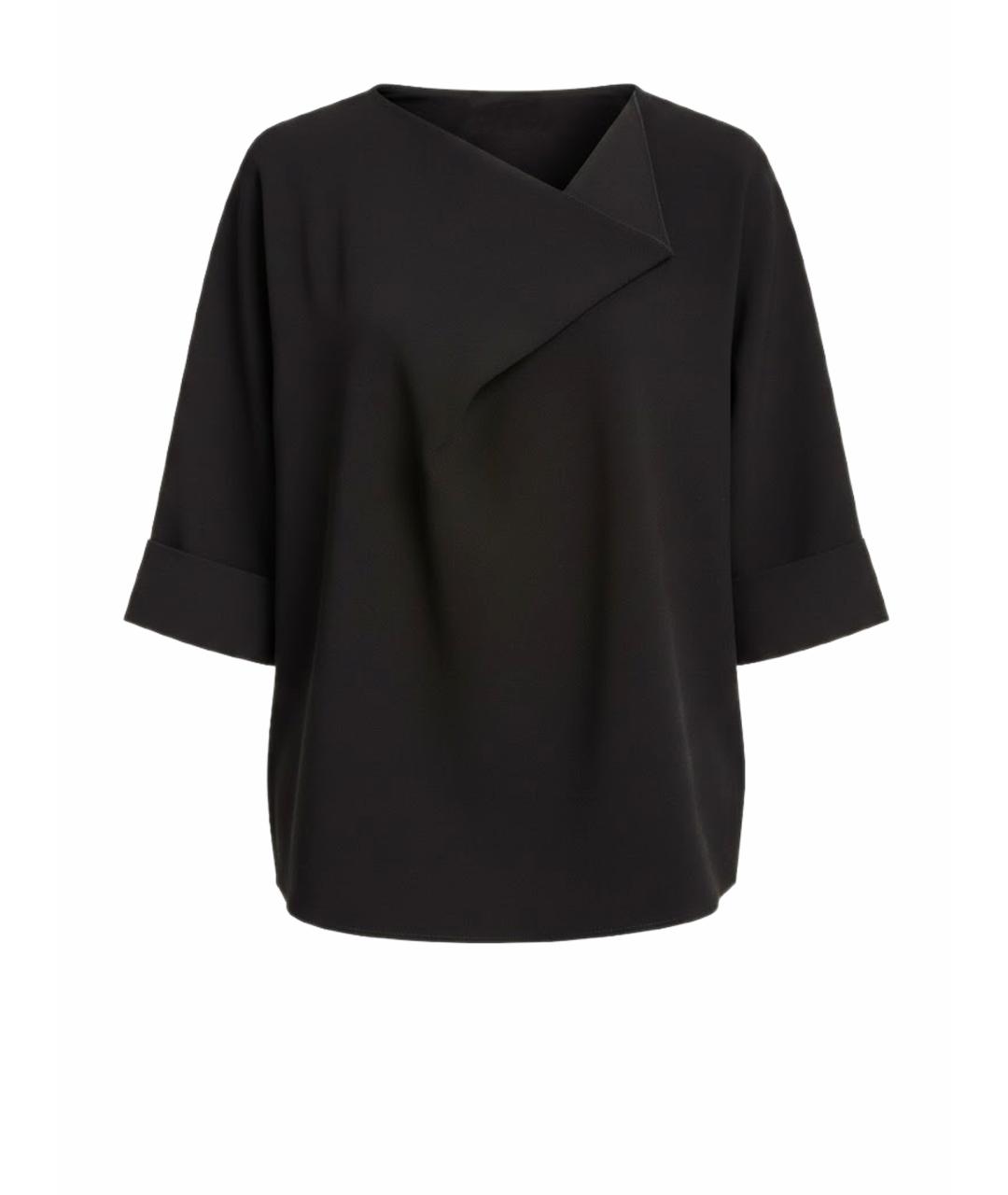 MAX MARA Черная полиэстеровая блузы, фото 8