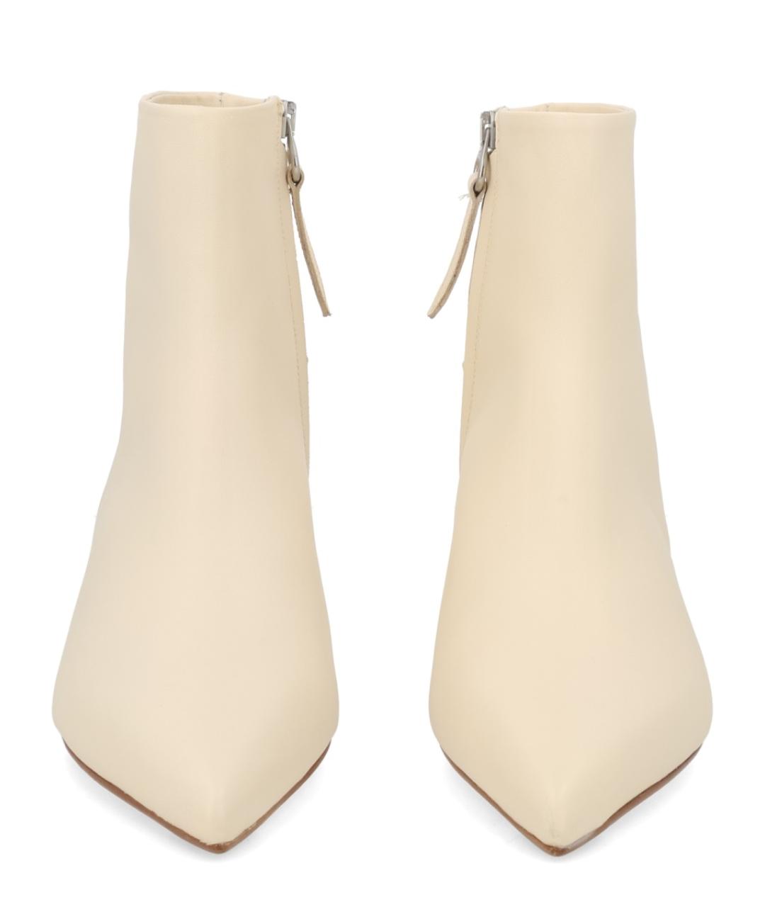 AEYDE Бежевые кожаные ботильоны, фото 3