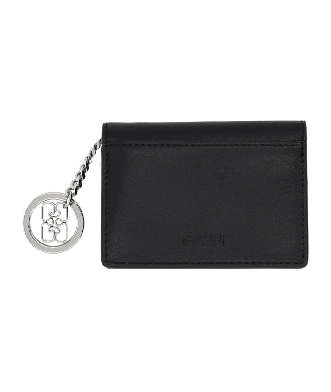 GANNI Черный кожаный кардхолдер, фото 2