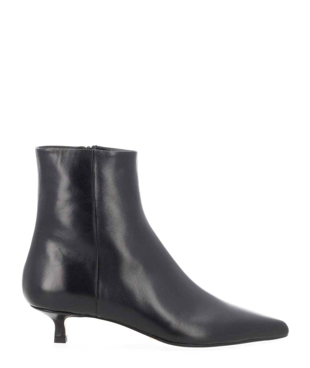 AEYDE Черные кожаные ботильоны, фото 1