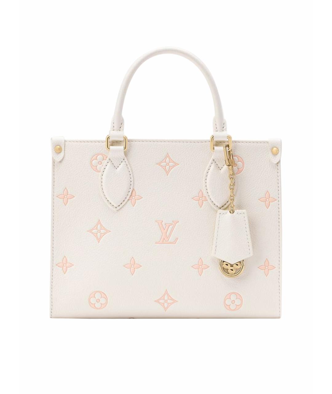 LOUIS VUITTON Белая кожаная сумка тоут, фото 1