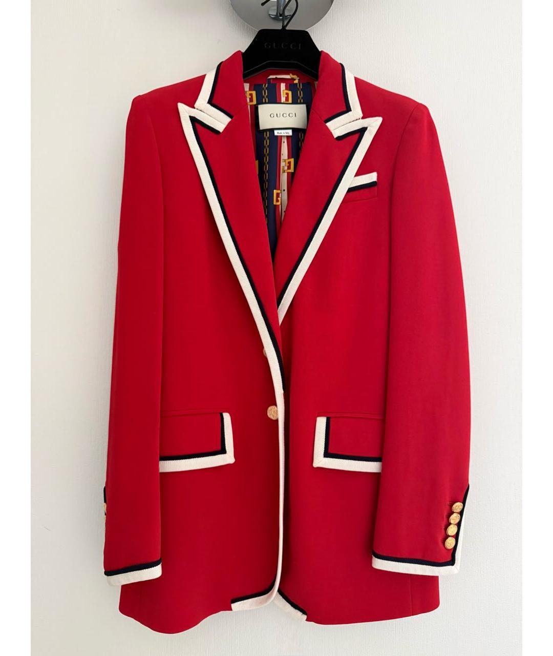 GUCCI Красный жакет/пиджак, фото 9