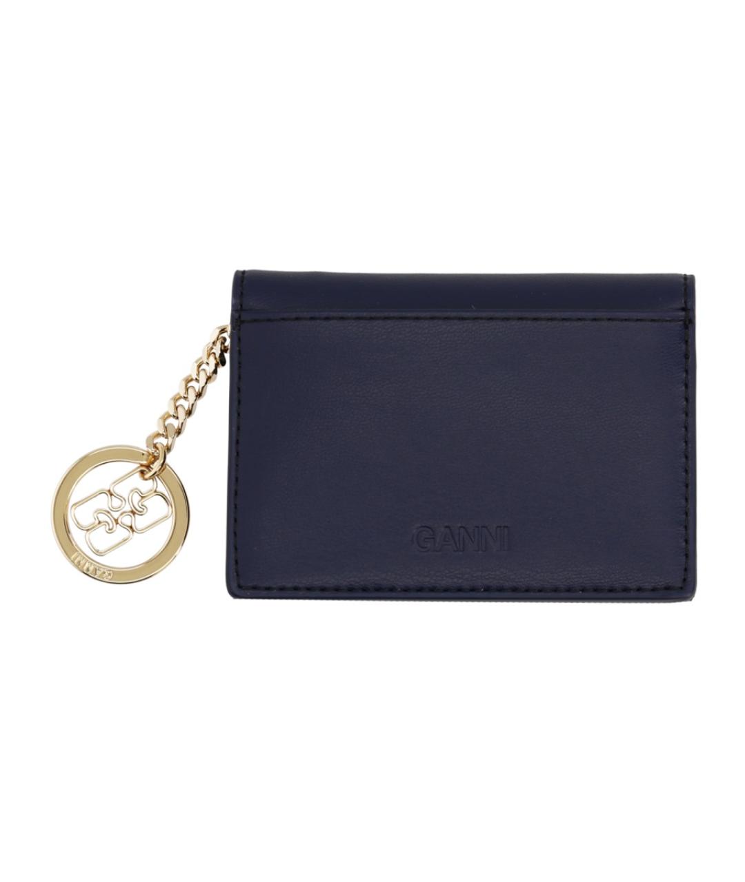 GANNI Черный кожаный кардхолдер, фото 2