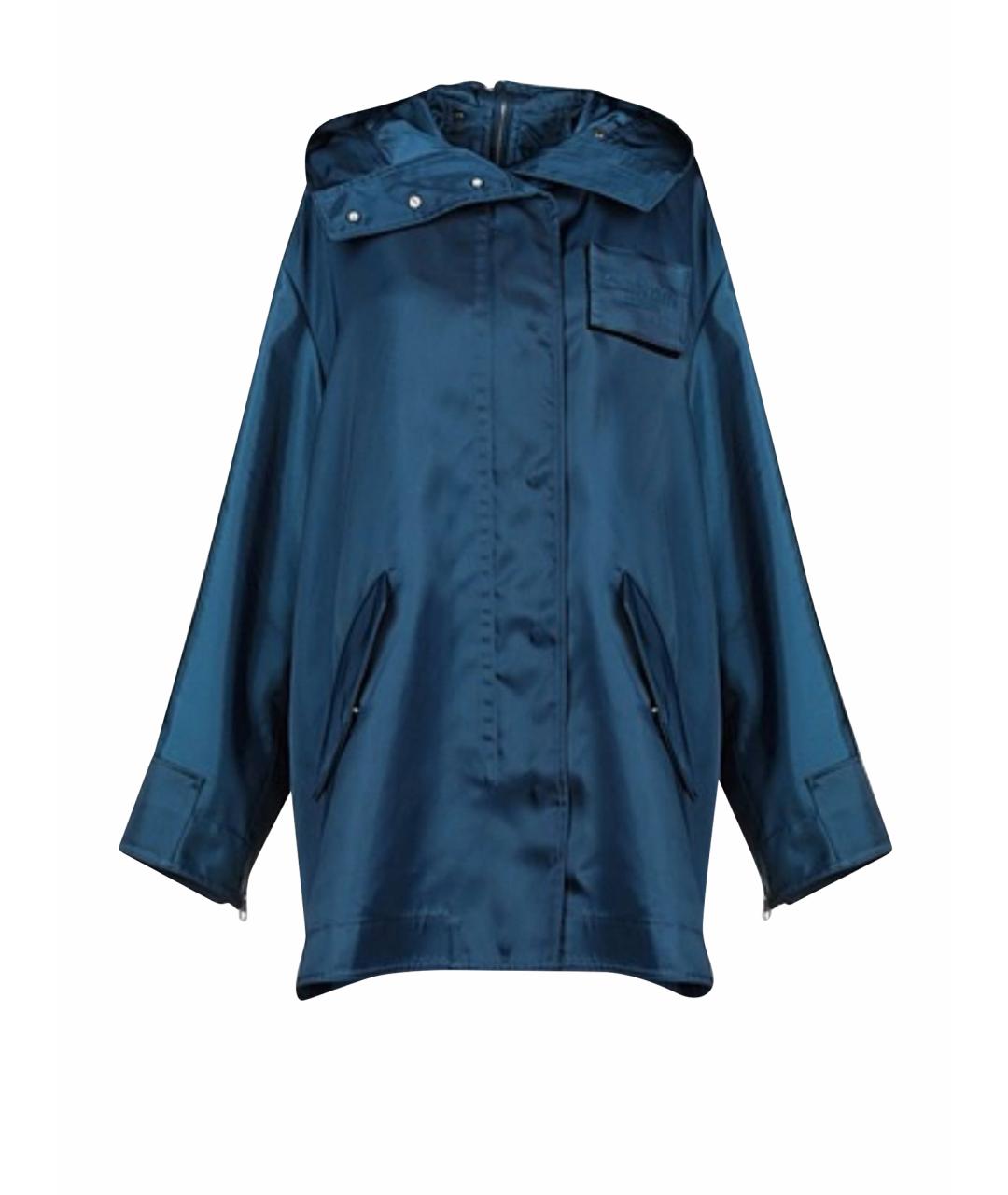 CALVIN KLEIN Синий полиамидовый тренч/плащ, фото 1