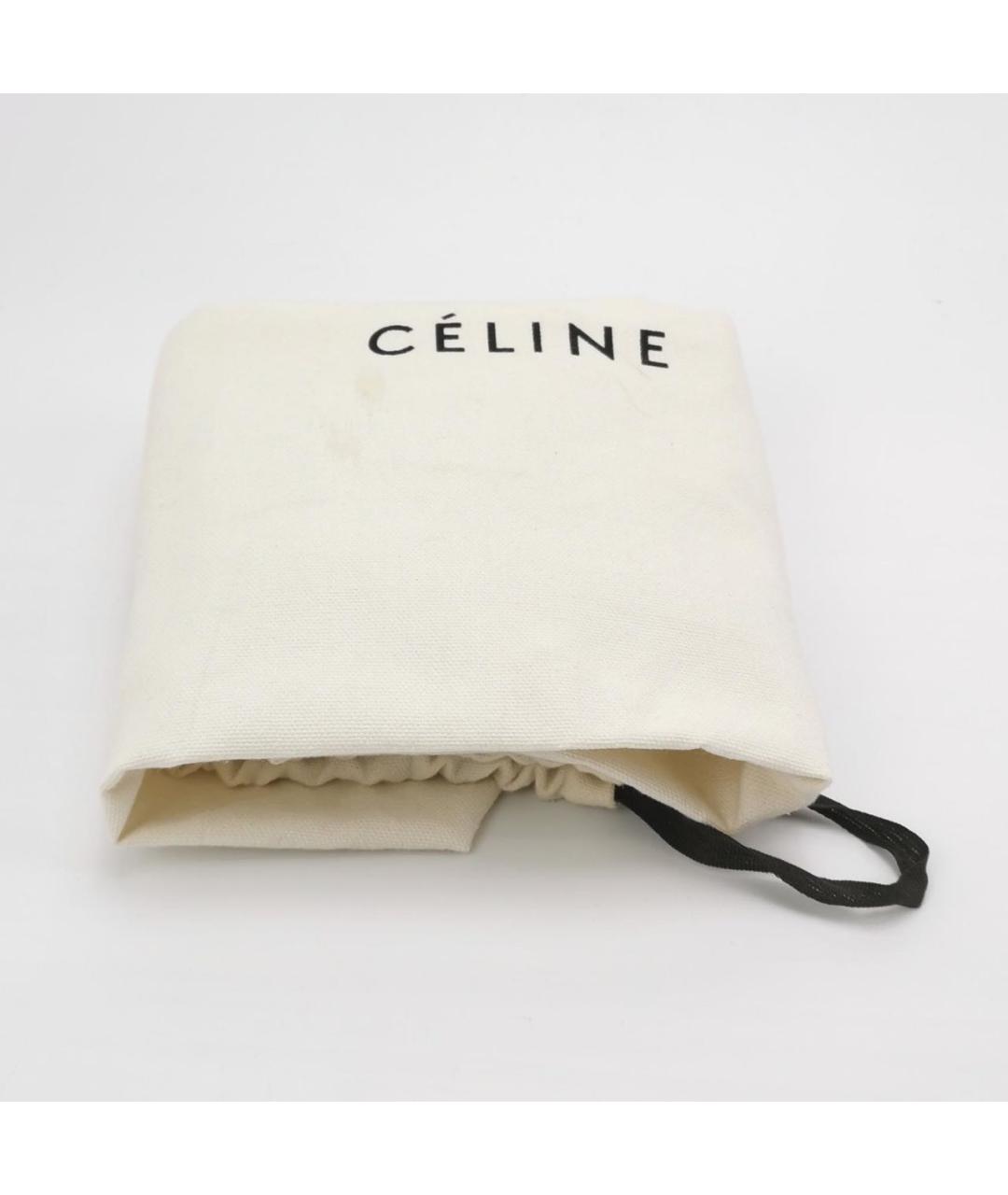 CELINE Бежевая кожаная сумка через плечо, фото 6