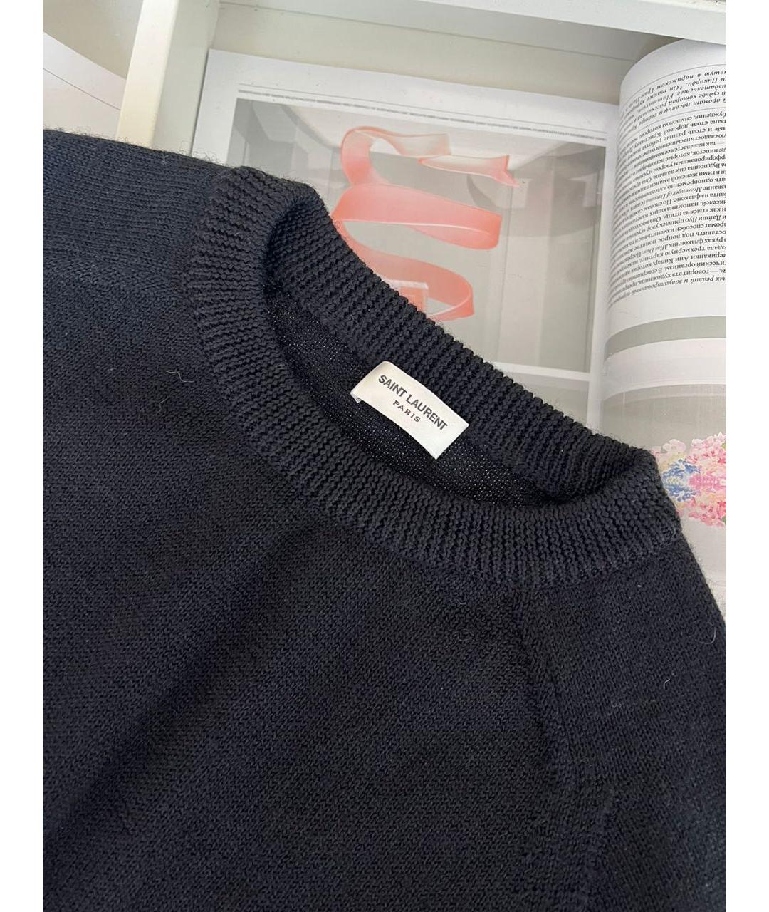 SAINT LAURENT Черный джемпер / свитер, фото 3
