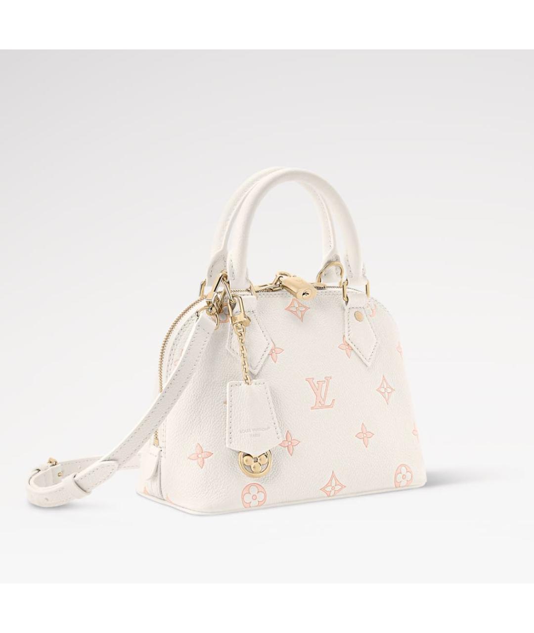 LOUIS VUITTON Белая кожаная сумка через плечо, фото 2