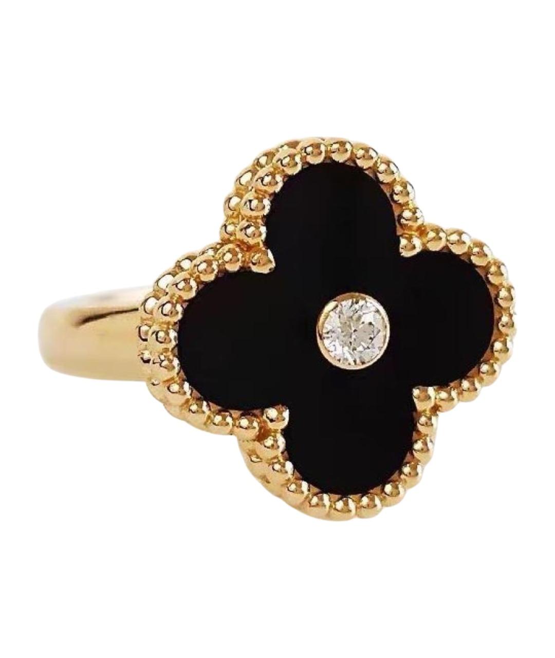 VAN CLEEF & ARPELS Черное кольцо из желтого золота, фото 1