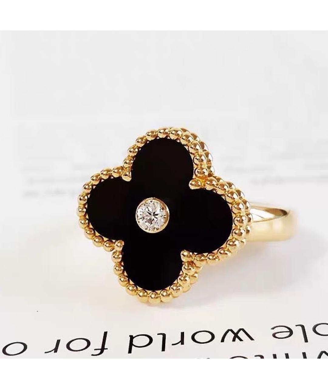 VAN CLEEF & ARPELS Черное кольцо из желтого золота, фото 3