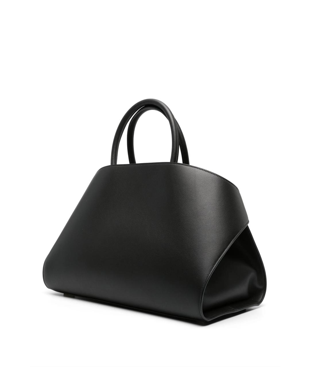 FERRAGAMO Черная кожаная сумка с короткими ручками, фото 3