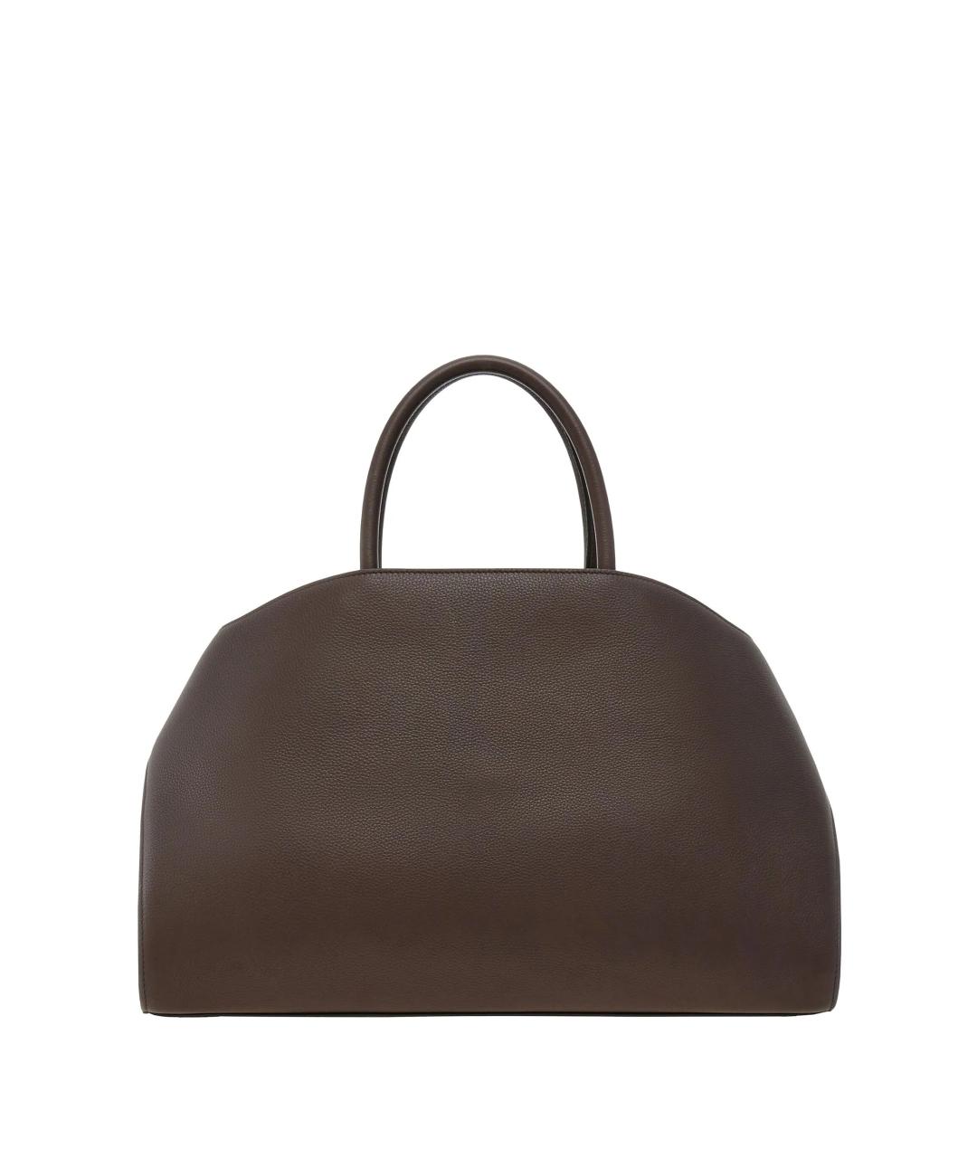 FERRAGAMO Коричневая кожаная сумка с короткими ручками, фото 2