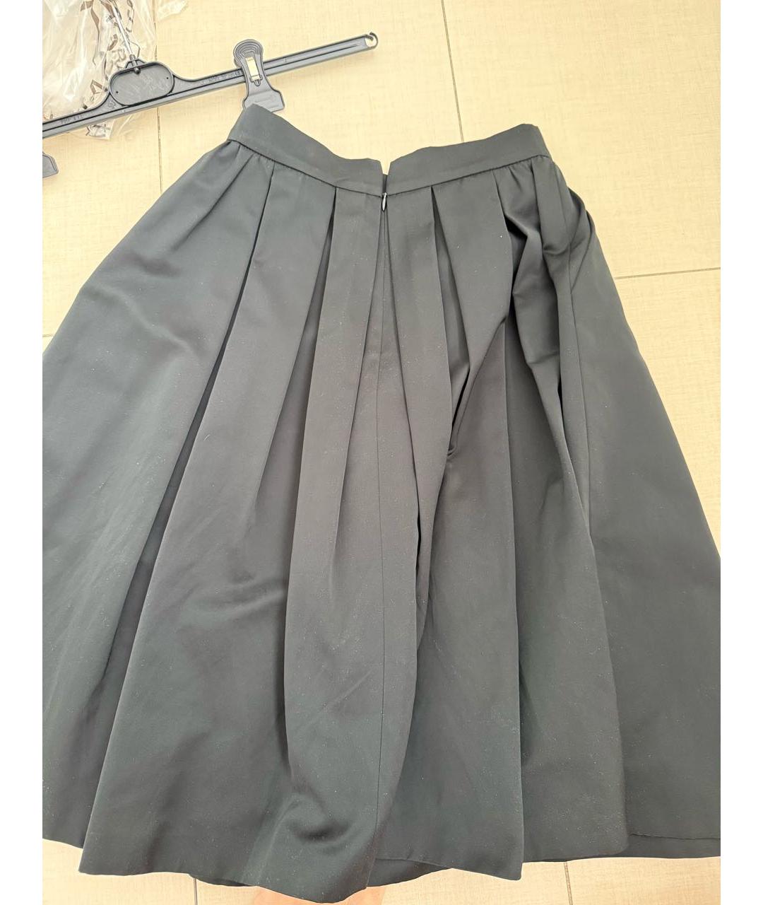 MAX MARA Черная юбка миди, фото 2