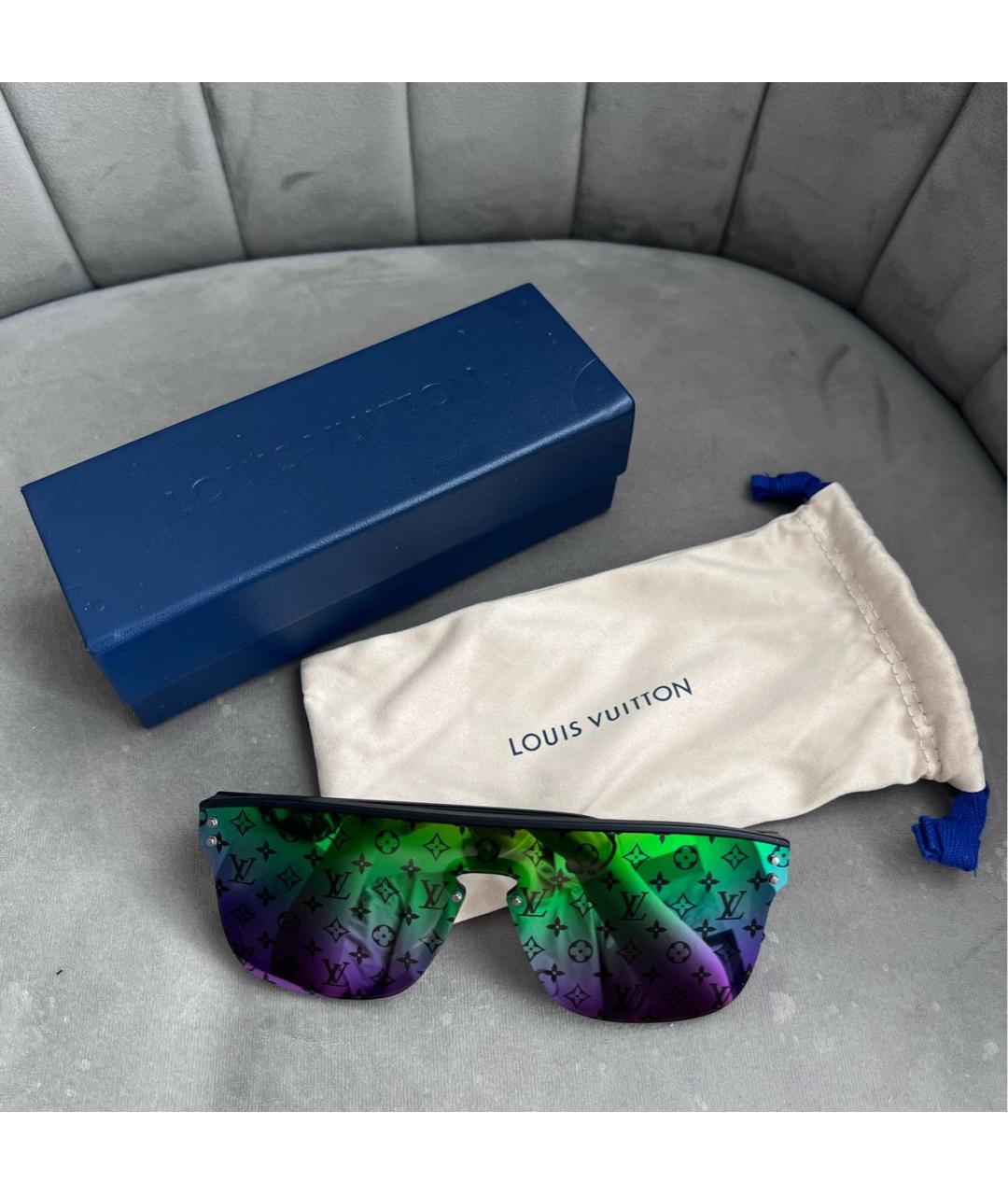 LOUIS VUITTON Мульти пластиковые солнцезащитные очки, фото 4