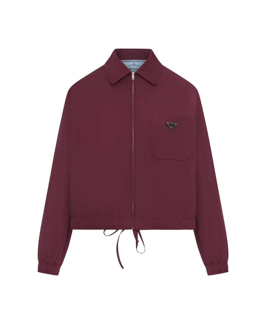PRADA Красная хлопковая куртка, фото 1