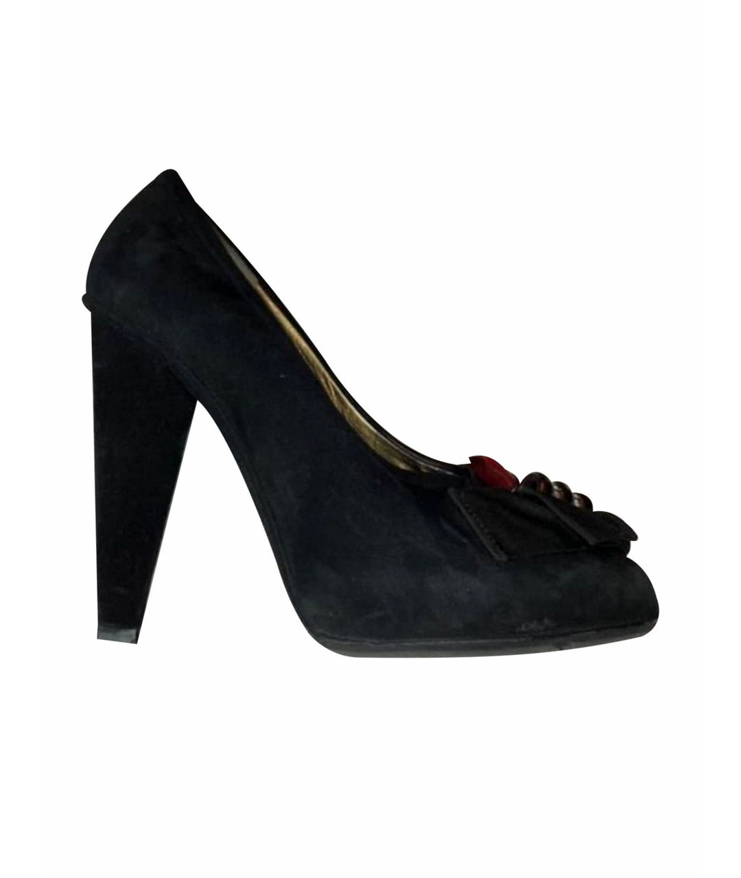 DOLCE&GABBANA Черные замшевые туфли, фото 1