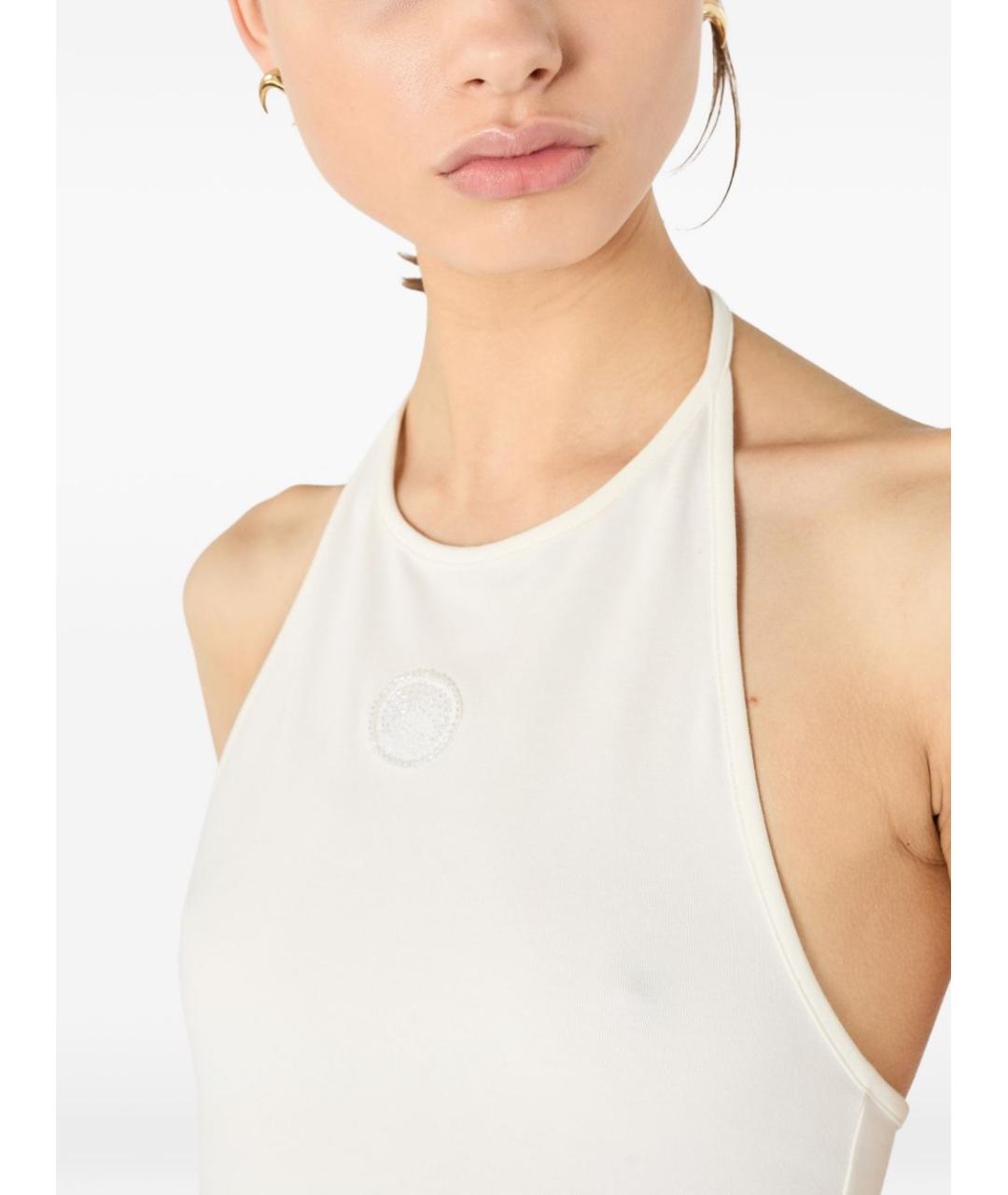 MARINE SERRE Белая хлопковая майка, фото 2