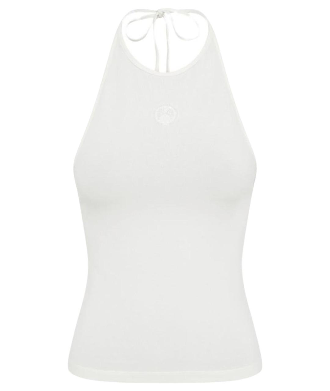 MARINE SERRE Белая хлопковая майка, фото 1