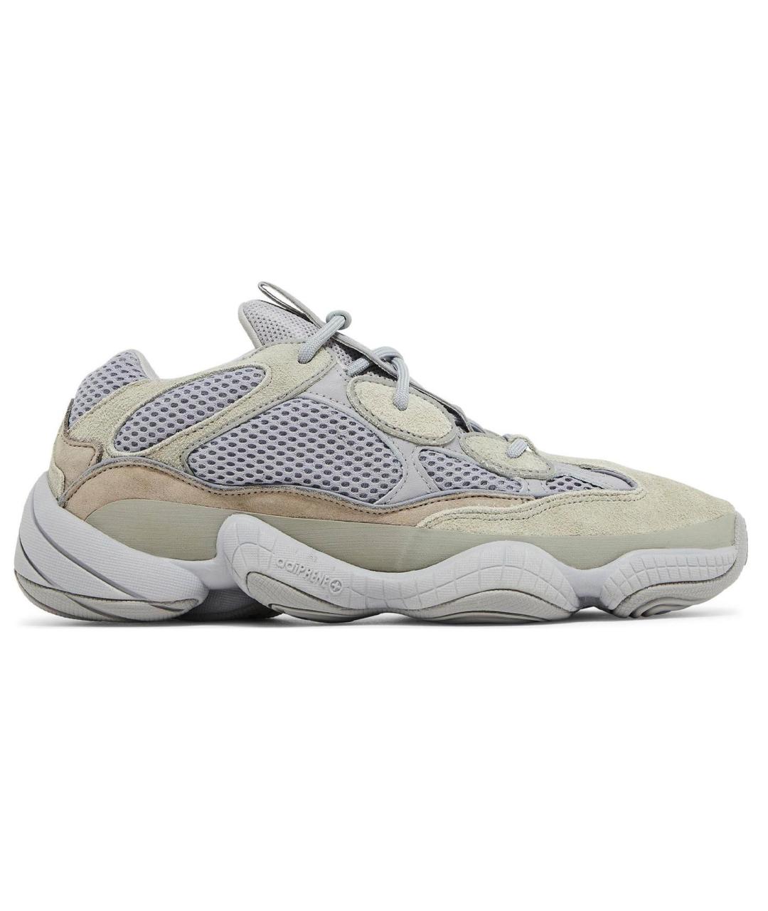 ADIDAS YEEZY Серые текстильные низкие кроссовки / кеды, фото 6