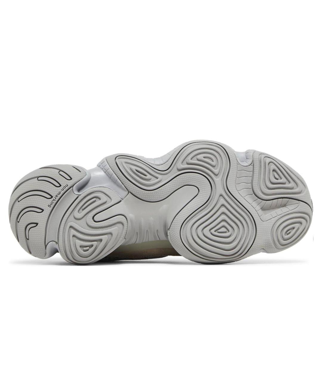 ADIDAS YEEZY Серые текстильные низкие кроссовки / кеды, фото 3