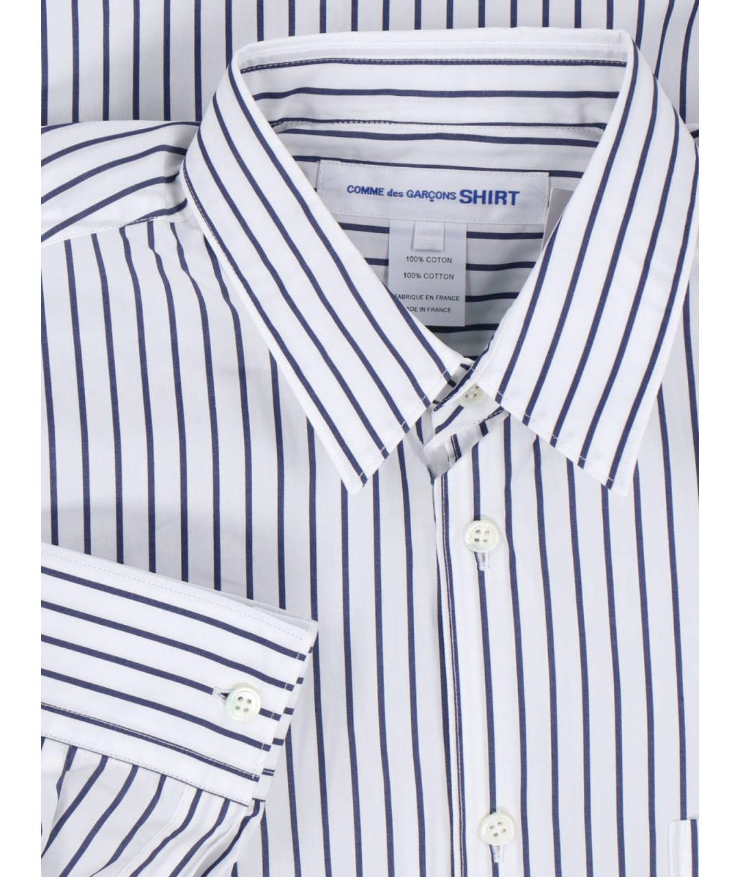 COMME DES GARÇONS Белая хлопковая кэжуал рубашка, фото 3
