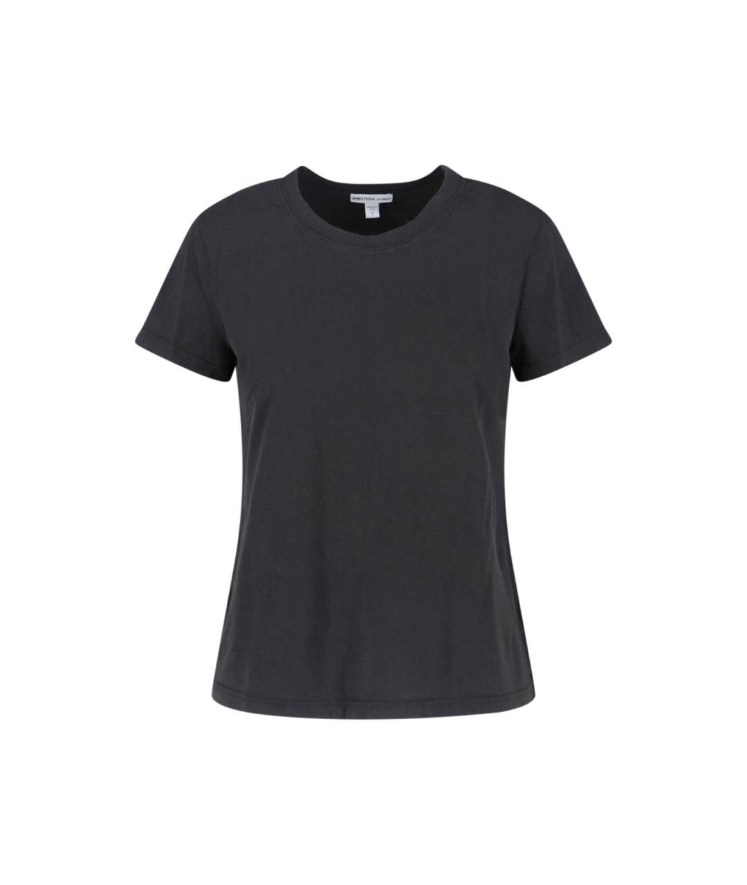JAMES PERSE Черная хлопковая футболка, фото 1