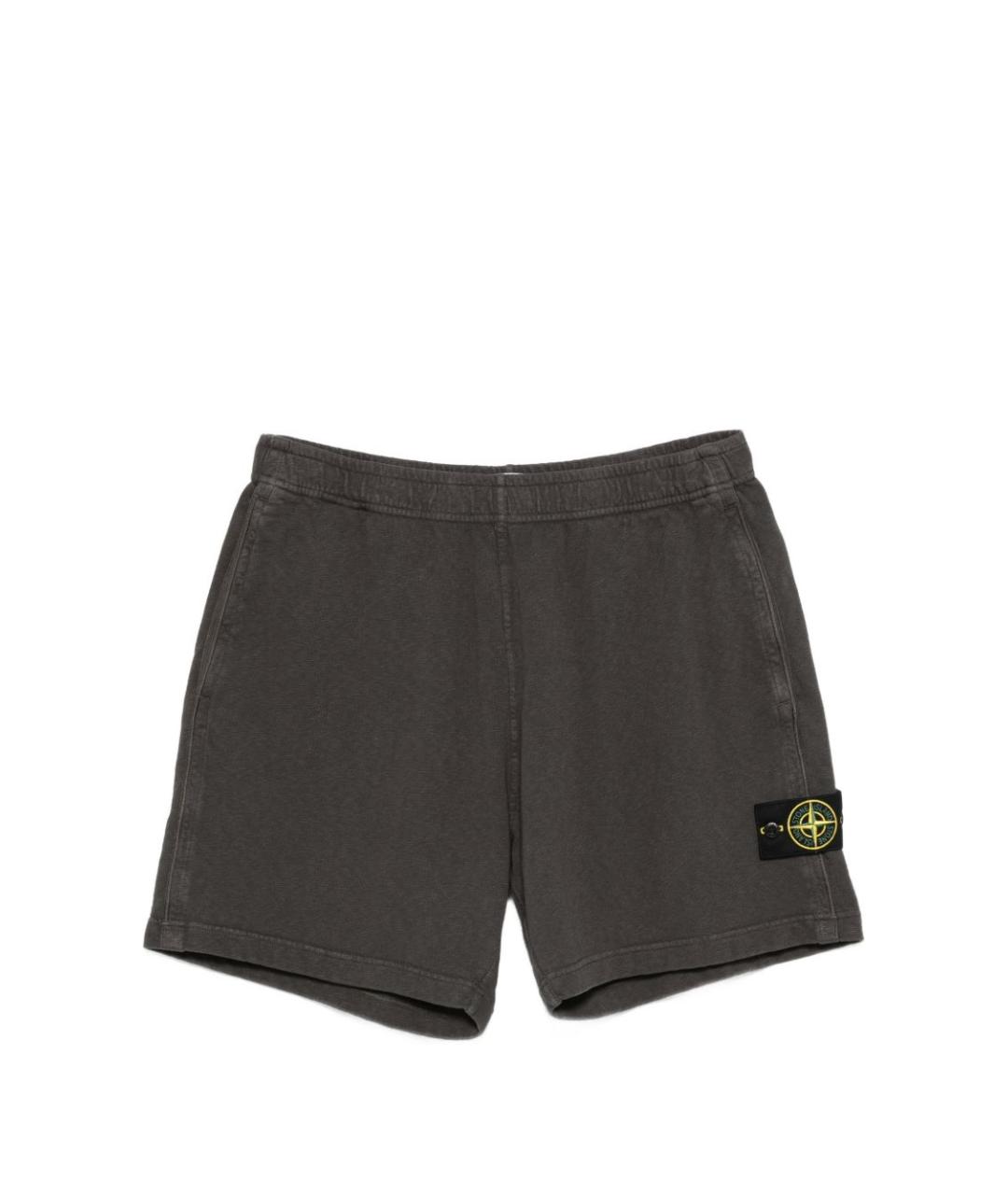 STONE ISLAND Серые хлопковые шорты, фото 1