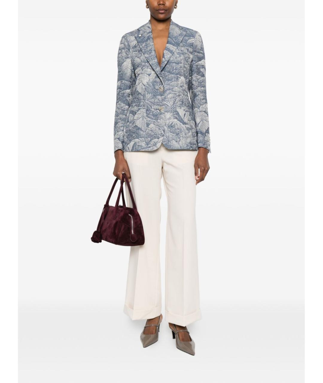 L.B.M. 1911 Голубой хлопковый жакет/пиджак, фото 3