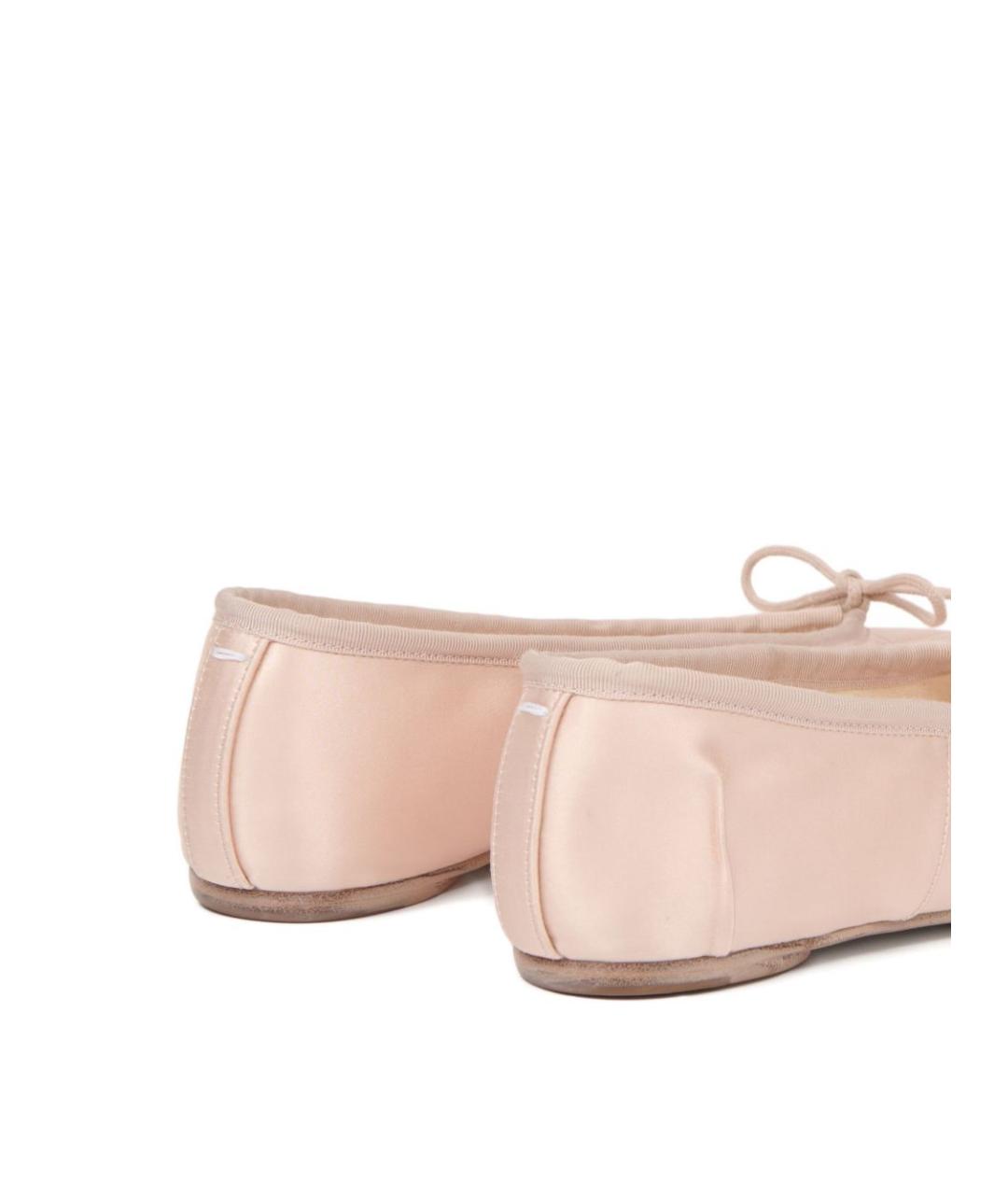 MAISON MARGIELA Бежевые кожаные балетки, фото 5