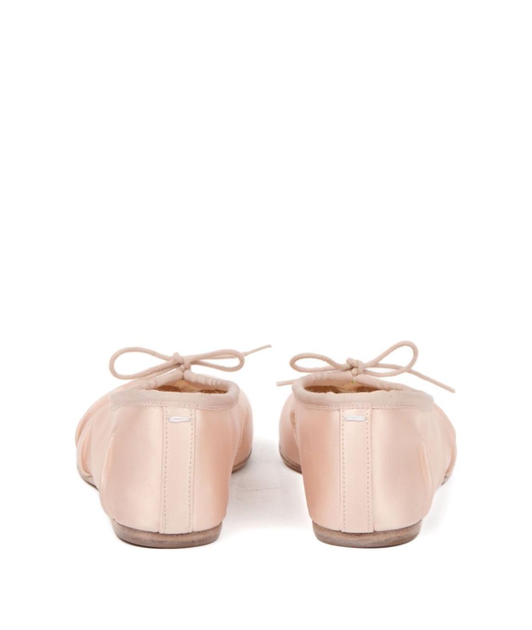 MAISON MARGIELA Бежевые кожаные балетки, фото 2